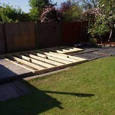 Decking for back patio over concrete slab. Pin On Backyard Hardscaping And Outdoor Living
