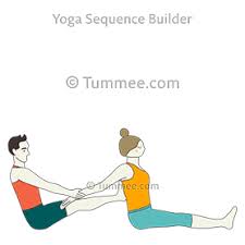 Boat Pose Feet Back Shoulders Staff Pose Partner Yoga Navasana Pada Back Kandra Dandasana Partner Yoga Sequences Benefits Variations And Sanskrit Pronun In 2020 Couples Yoga Poses Boat Pose Partner Yoga