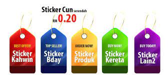 Design asal yang diberikan oleh pelanggan. Stickers Murah Banting Home Facebook
