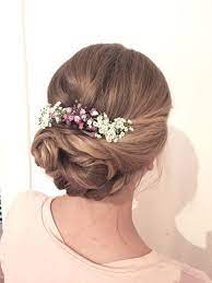 Brautfrisur Mit Schleierkraut Bridalhair Weddinghair Haare Hochzeit Brautfrisur Brautfrisuren Schleierkraut