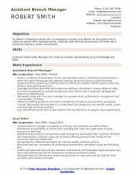 Assistant branch manager duties and responsibilities manage the bank staff members act as manager when the branch manager is not present Assistant Branch Manager Resume Samples Qwikresume