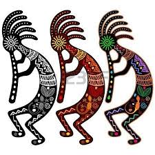 Kokopelli Set Of 3 Colors Kokopelli Art African Art Art