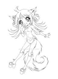 Fox Girl Mermaid Coloring Pages Coloring Pages For Girls Fox Coloring Page