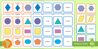 Pegue as cartas, memorize as formas um jogo para começar a conhecer e diferenciar formas geométricas, e cores, memorizando o lugar que tinham. Juego De Memoria Figuras Geometricas Teacher Made