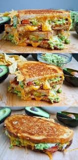 Bacon Guacamole Grilled Cheese Sandwich Recette Recettes De Cuisine Nourriture Et Idee Recette