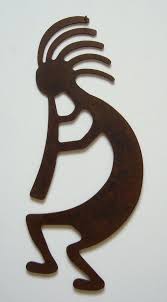 Metal Art Steel Kokopelli Southwest Natural Patina Wall Decor Rustic Metal Tree Wall Art Kokopelli Art Metal Tree