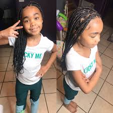 Knotless Braids For Kids Braids For Kids Baby Girl Hairstyles Lil Girl Hairstyles