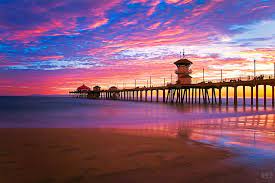 Painting In The Sky Beach Photography Huntington Beach Pier Beautiful Sunset
