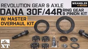 jeep wrangler revolution gear axle dana 5 13 30f 44r kit 2007 2018 jk jl review