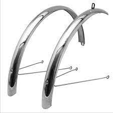 A placer sous la selle ou sur la tige de selle, il est très facile à installer et pratique à utiliser. Garde Boue Avant Et Arriere Pour Velos 28 Pouces Style Retro Argent