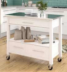 I had seen a post here, on hometalk, that used ez faux decor stainless steel film on a coffee table so i thought i'd give it a try for my kitchen island. 7 White Kitchen Carts For Small Spaces Cute Furniture