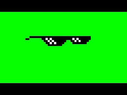 Deal With It Glasses Green Screen Source Mlg Youtube Chroma Key Greenscreen Green Screen Video Backgrounds