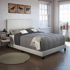 Free delivery and returns on ebay plus items for plus members. Premier Sutton Upholstered Linen Platform Bed Frame Queen White Walmart Com Walmart Com