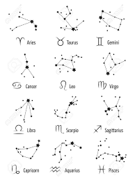 Aries rules the first 30 degrees, taurus the second 30, then gemini, cancer, leo, virgo. Zodiac Signs Horoscope Symbols Astrology Icons Stars Zodiacal Constellations Isolated On White Background Royalty Free Cliparts Vectors And Stock Illustration Image 94907036