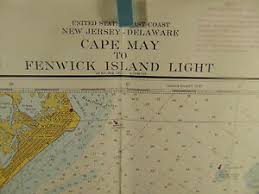 Details About 2 Cape May Marine Charts Coast Geodetic Survey Geography British Surveys 908