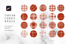 Maybe you would like to learn more about one of these? 16 Seamless Tartan Procreate Brush Grafik Von Efficienttools Creative Fabrica