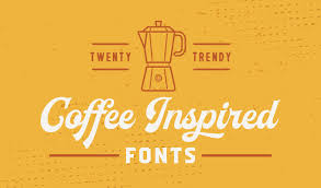 Satu garis panah meliuk diakhiri dengan tanda panah ke atas untuk membentuk kata up. 20 Coffee Inspired Fonts For Hipster Logos And Labels Creative Market Blog