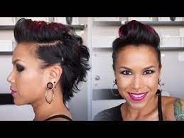 Victory Roll Fauxhawk Coupe De Cheveux Coiffure Cheveux