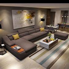 Quality living room furniture modern l shaped fabric sectional sofa set design couches for living room with chaise longue ottoman with free worldwide shipping on a contemporary living room which is designed with a combination of dark colors and brighter hues looks splendid and stylish. 44 Stylish Modern Furniture Design Ideas For Your Modern Living Room Pimphomee Living Room Sofa Design Modern Sofa Living Room Living Room Sofa Set