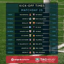 Jadwal & live streaming sepak bola. Laliga English On Twitter Matchday 25 Sevillafc Eng V Fcbarcelona Getafecf V Rayovallecano Atletienglish V Eng Villarreal Levanteud V Realmadriden Laligasantander Https T Co Bm7owvn3jc
