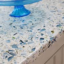 Recycled Items For Practical Kitchens Making Concrete Countertops Concrete Countertops Glass Countertops