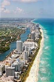 This small barrier island near miami was originally cleared of mangroves in the late 1800's to make way for a coconut farm, and was later incorporated as a city by real estate developers in 1915. Miami Beach Coast Florida Hoberman Places To Travel Vacation Spots Dream Vacations