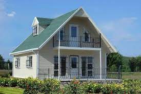 Prefabrik ev fiyatları neden bu kadar ekonomik? Dubleks Prefabrik Ev Prefabrik Evler House Balcony Design House Styles Craftsman House