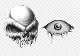 Black and grey arcanine tattoo design by sambragg on deviantart. Tattoo Flash Demon Sketch Desain Wajah Satu Warna Png Pngegg