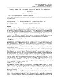 Labor market opportunities and poverty. Pdf Poverty Reduction Policies In Malaysia Trends Strategies And Challenges Zulkarnain Hatta Academia Edu