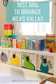Best Bins To Organize Ikea S Kallax Kids Room Kids Playroom Playroom Storage
