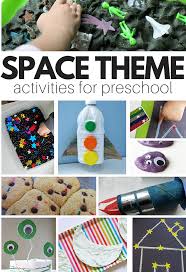 Here's a collection of 20 simple, fun and playful colour themed activities for preschoolers to enjoy! Space Theme Activities For Preschool No Time For Flash Cards