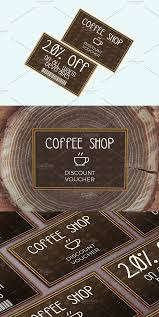 Coffee Shop Discount Voucher Discount Coffee Coffee Shop Name Card Design