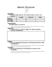 An awesome collection of free atomic structure worksheets for teachers. Atomic Structure Worksheet With Answer Key By King S Science Tpt