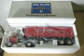 Details About Weil Mclain 20330p 1 25 Scale 1954 Red Gmc Cab Great Dane Tractor Trailer