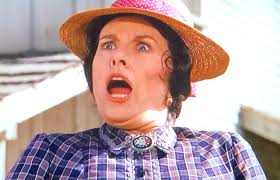 One of my favorite scenes from the show that makes me laugh every time is  when Laura pushes Nellie to the top of the hill in the wheelchair. Laura:  “Mrs. Olsen, up