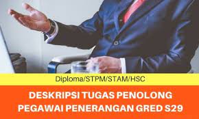 Jerangkap samar dalam seksyen b peperiksaan juruaudit gred w41. Deskripsi Tugas Penolong Pegawai Penerangan Gred S29 Spa
