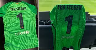 Nike fc barcelona torwart trikot 20/21 (658) in rot / vielleicht bekommen wir das fc barcelona trikot 2020/21. Cupra Barca Auction Original Signed Ter Stegen Jersey