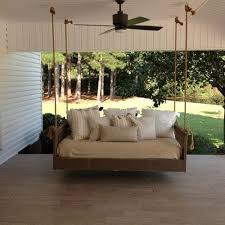 When you hang your swing, you'll use the same eye screws in the ceiling. Ridgidbuilt Mission Hanging Best Daybed Swing Bed Outdoor Hanging Bed Daybed Swing Hanging Daybed