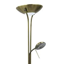 Mother and child floor lamps are a superb style of fitting to introduce this to your home, as they have an array of features such as mother and child lamps gave a rather unique style, as they feature two different light sources, which produces a more useful effect within the room. Brass Mother Child Floor Standing Uplighter Lamp Reading Light 47 99 Oypla Stocking The Very Best In Toys Electrical Furniture Homeware Garden Gifts And Much More