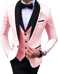 Standard size and custom made color: Dgmj Men Suits Slim Fit 3 Piece Formal Dress For Prom 2019 Mens Wedding Suits Tuxedo Xz080 Amazon Ca Clothing Accessories