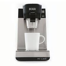 3.6 out of 5 stars 3,158. Bunn Home 42900 0201 Mcu My Cafe 14 Oz Pourover Coffee Maker K Cup Compatible Stainless