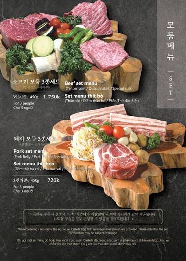 Cùng khám phá Menu tại Sansung Korean BBQ! Let's discover what we have at  Sansung Korean BBQ!