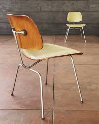 Pair Of Early Hermanmiller Eames Dcm Chairs With Leather Upholstery Modern Retro Furniture Chair Eames Chairs