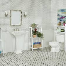 H frameless rectangular bathroom vanity mirror in silver a complement to any style of home decor, a complement to any style of home decor, the glacier bay 36 in. New Ridge Home Goods Dunnsville 2 Tier Solid Wood Bathroom Space Saver In White 2026 Wht