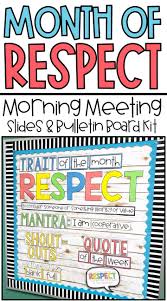 Respect Morning Meeting Character Education Morning Meaning In 2020 Character Education Morning Meeting Social Emotional Learning