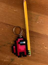 Among Us Keychains Etsy Keychain Etsy Pixel Art