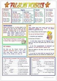 Present Perfect 2 Pages Worksheet Free Esl Printable Worksheets Made By Teachers Present Perfect Perfect Tense Teaching English Grammar