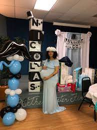 Baby Shower Name Boxes I Did For My Shower Theme Little Gentleman Mustache Baby Shower Boy Baby Shower Themes Baby Shower Centerpieces