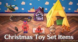 Christmas Toy Day Set Furniture Items Variations At Nook S Cranny In Animal Crossing New Horizons Christmas Toys Animal Crossing Dinosaur Toys