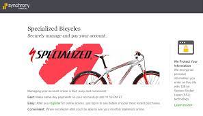 Specialized credit card login, email id username, password change reset. Specialized Bicycles Credit Card Payment Synchrony Online Banking